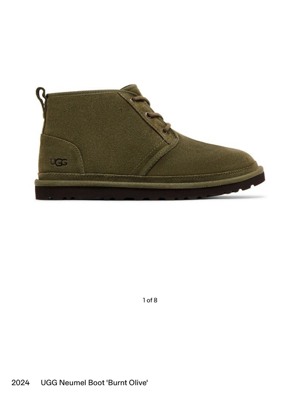 UGG Neumel Chukka Boot in Burnt Olive and Dark Brown